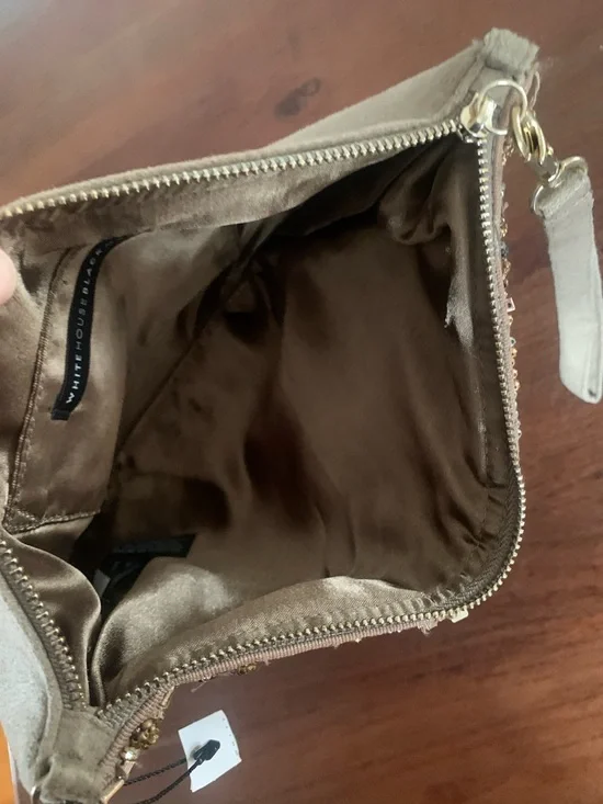 NWT, Deco Vibes Beaded Wristlet with Removable Gold Chain Crossbody Strap - Picture 7 of 11